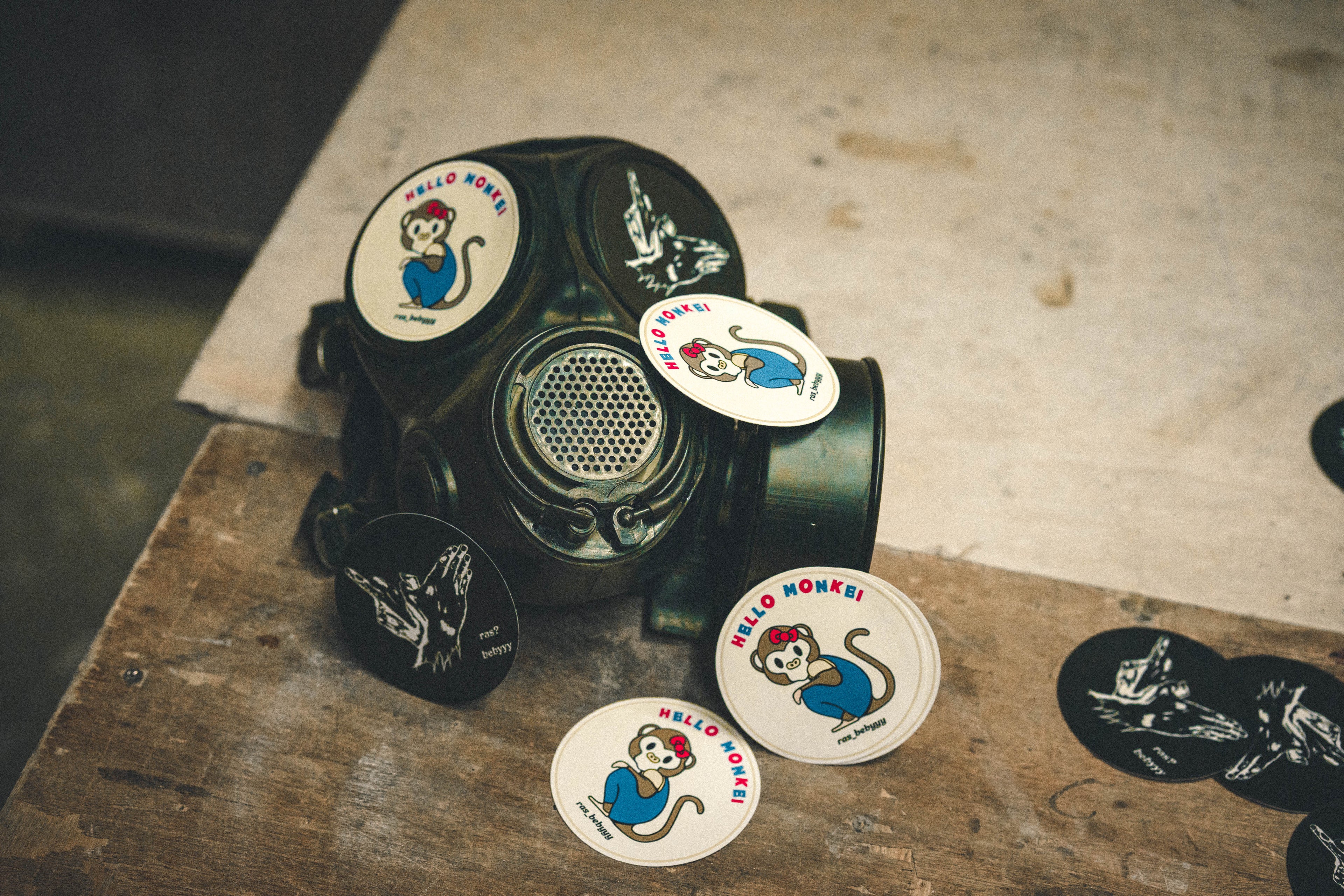 Hello monkey sticker